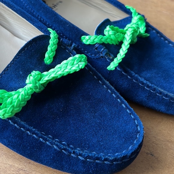 Bobbies Paris Blue Suede Slip On Driving Loafer - Picture 2 of 7